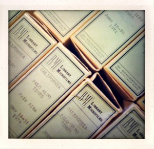 Dusty Boxes of Microfilm - Photo by Darrah Parker